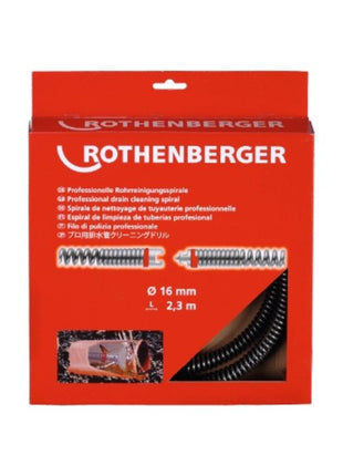 ROTHENBERGER Espiral para limpieza de tuberías SMK longitud 2,3 m espiral Ø 16 mm (4000781214)