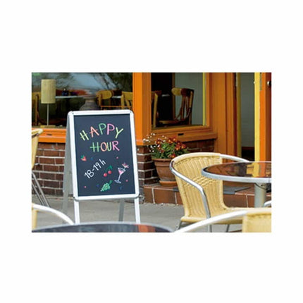 EDDING marcador de tiza 4095 2x blanco/amarillo neón/naranja neón/rosa neón (9000487975)