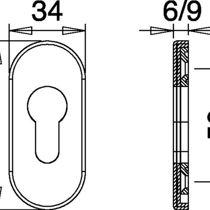 Bocallave EDI 0811/6003 acero inoxidable EST ( 3000200054 )