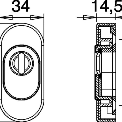 Bocallave EDI 0815/0000 acero inoxidable EST ( 3000252722 )