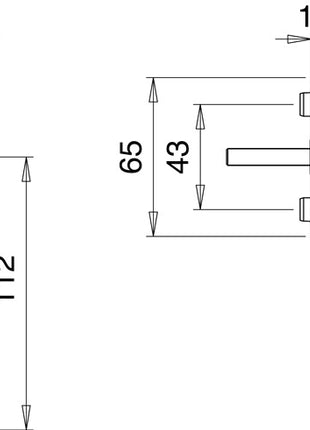 Klamka okienna EDI 1003/1035 aluminium F9016 / biały ( 3000261161 )