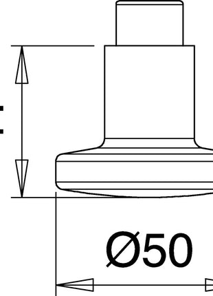 EDI Bouton de porte K7 Acier inoxydable F00 ( 3000261380 )