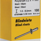 GESIPA blind rivet PolyGrip(R) rivet shank d x l 3.2 x 11 mm ( 4000813775 )
