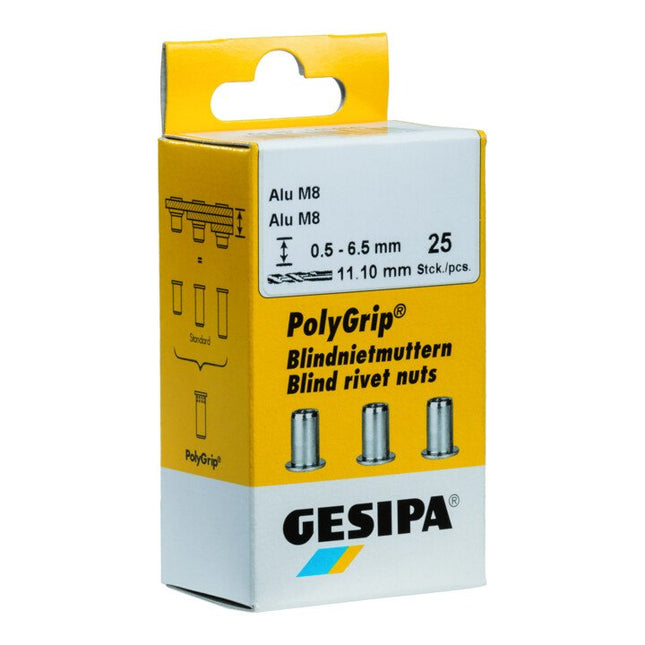 GESIPA blind rivet nut PolyGrip(R) rivet shank d x l 9 x 18 mm M6 ( 4000813829 )
