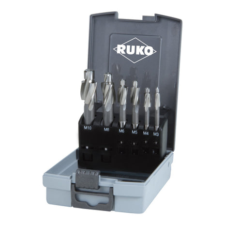 RUKO countersink set DIN 373 M3-M10 fine for through hole ( 4000601842 )