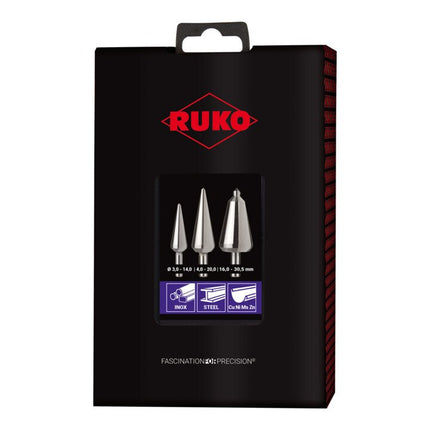 RUKO sheet metal peel drill set 3-14 / 5-20 / 16-30.5 mm ( 4000601699 )