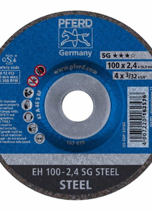 Disco de corte PFERD SG STEEL D125x2,4mm acodado (4000841311)