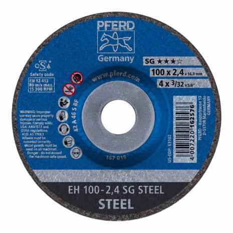 Disco de corte PFERD SG STEEL D125x2,4mm acodado (4000841311)