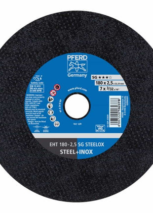 PFERD Disque à tronçonner SG STEELOX D180x2,5 mm droit ( 4000841317 )