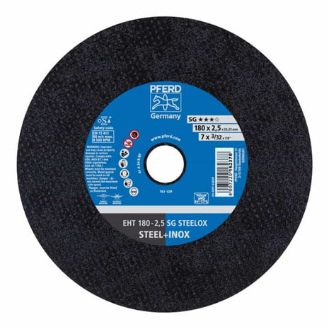 Disco de corte PFERD SG STEELOX D180x2,5mm recto (4000841317)