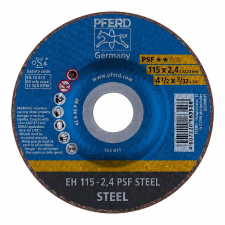 Tarcza tnąca PFERD PSF STEEL D125x2.4mm z korbką ( 4000841283 )