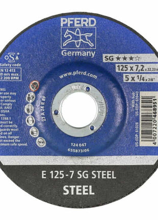 PFERD Schruppscheibe SG STEEL D125xS7,2mm ( 4000842705 )