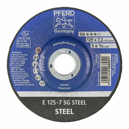Disco de desbaste PFERD SG STEEL D125xS7.2mm ( 4000842705 )