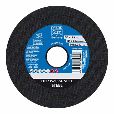 PFERD Disque à tronçonner SG STEEL D115x1 mm droit ( 4000841250 )