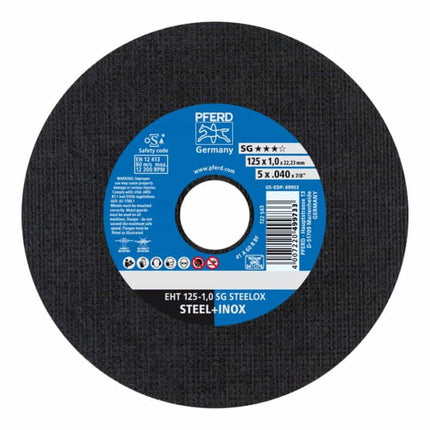Disco de corte PFERD SG STEELOX D125x1mm recto ( 4000841256 )