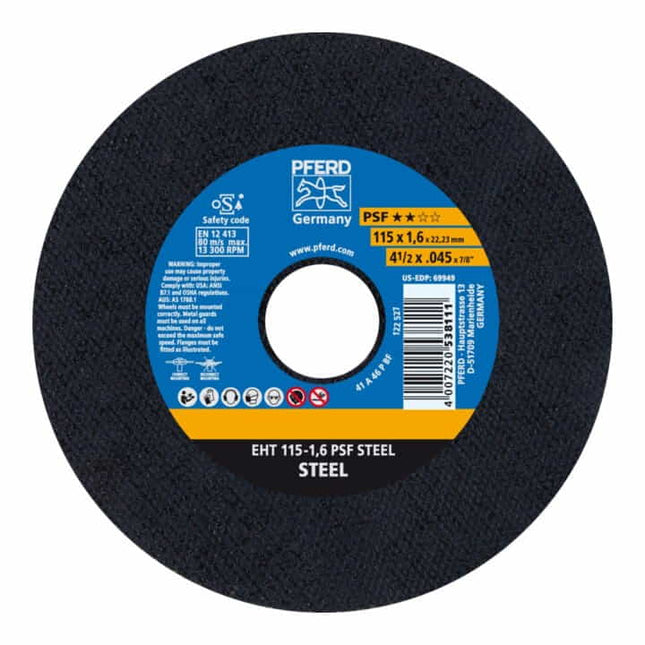 Disco de corte PFERD PSF STEEL D125x1,6mm recto ( 4000843069 )