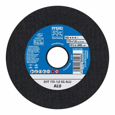 Tarcza tnąca PFERD SG ALU D125x1mm prosta ( 4000843078 )