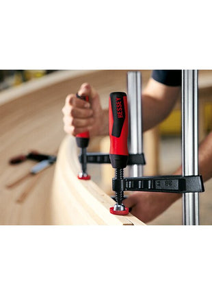 BESSEY abrazadera de tornillo de hierro maleable TG-2K luz 200 mm proyección 100 mm (4000831762)