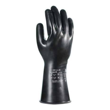 HONEYWELL Guantes químicos Butoject 898 talla 8 negro (4000371643)