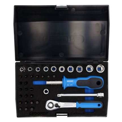 Set di chiavi a bussola GEDORE D 20 KAU-20 37 pezzi 1/4 ″ ( 4000770667 )
