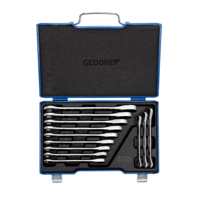 Zestaw kluczy płasko-oczkowych GEDORE 7 R-012 12-częściowy o szerokości 8-19 mm ( 4000821989 )