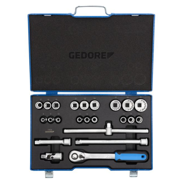 GEDORE socket spanner set D19 EMU-20 23-piece 1/2 ″ ( 4000880523 )