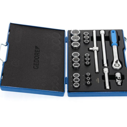 GEDORE socket spanner set D19 EMU-20 23-piece 1/2 ″ ( 4000880523 )