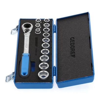 GEDORE socket spanner set 19 SKU-20 14-piece 1/2 ″ ( 4000880518 )
