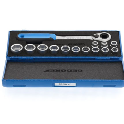 GEDORE socket spanner set 19 SKU-20 14-piece 1/2 ″ ( 4000880518 )