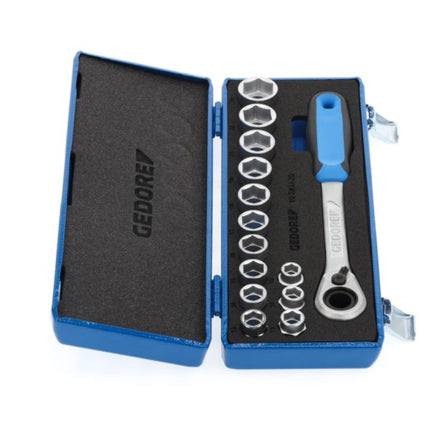 GEDORE socket spanner set 19 SKU-20 14-piece 1/2 ″ ( 4000880518 )