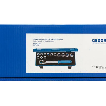 GEDORE socket spanner set 19 SKU-20 14-piece 1/2 ″ ( 4000880518 )