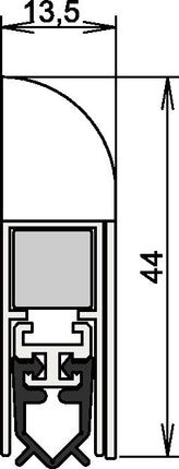 ATHMER Joint de porte Wind-Ex 1-310 1 côté longueur 735 mm ( 3327023013 )