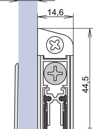 Junta de puerta ATHMER Schall-Ex® GS-8 1-407 1 lado longitud 958 mm (3327023076)