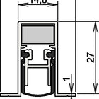 ATHMER door seal Schall-Ex(R) DUO L-15/28 OS 1-404 2-sided length 1208 mm ( 3327023039 )