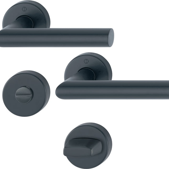 HOPPE Set di rosette Amsterdam E1400Z/42KV/42KVS Acciaio inox F9714M ( 3000209763 )