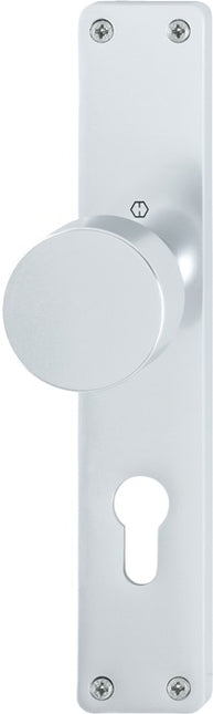 HOPPE Knob long plate 54/202 Aluminium F1 72 mm ( 3000252037 )