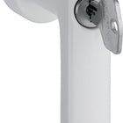 Poignée de fenêtre HOPPE Hambourg 0700LS/U26 100NM aluminium F9016 blanc signalisation ( 3000203156 )