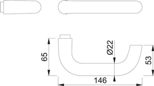 Klamka dźwigniowa HOPPE część otworowa Paris 138 aluminium F2 / srebrny nikiel ( 3000209771 )