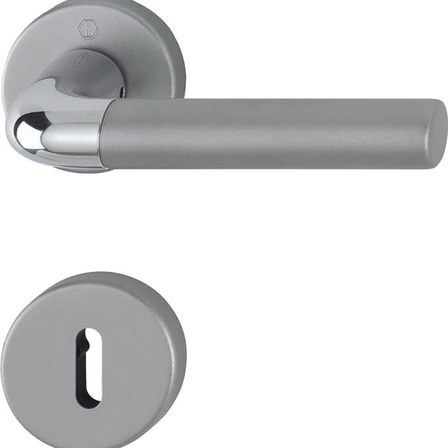 HOPPE Garniture à rosette Brême 1505/42KV/42KVS aluminium F49/F9-2 ( 3000220010 )