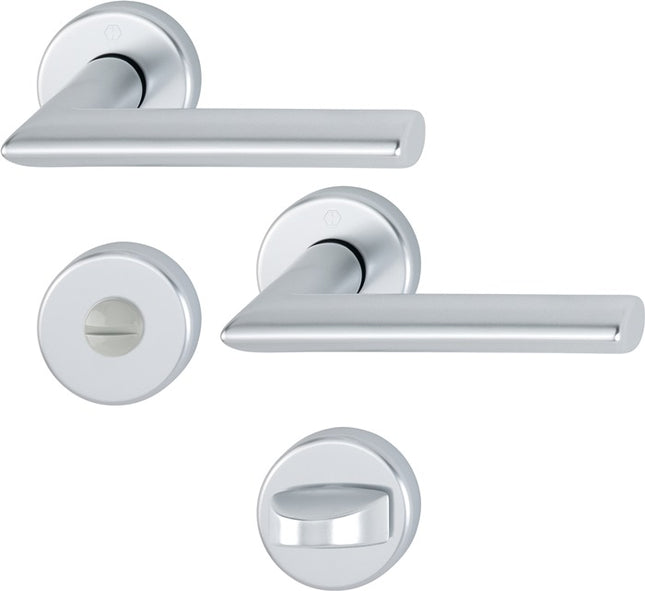 HOPPE Juego de escudos Estocolmo 1140/42KV/42KVS Aluminio F1 ( 3000252245 )