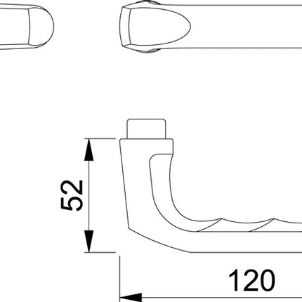 Par de manillas HOPPE London 113 Aluminio F2 ( 3000252120 )
