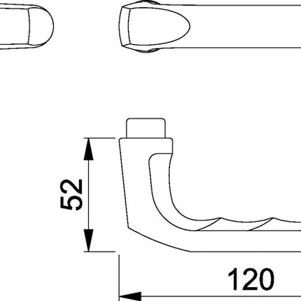 HOPPE coppia di maniglie a leva London 113 Alluminio F1 ( 3000252122 )