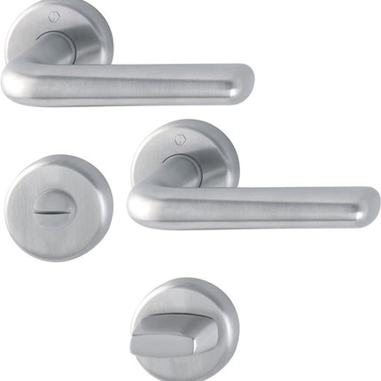 HOPPE Juego de escudos Helsingborg E1730Z/17KV/17KVS Acero inoxidable F69 ( 3000252053 )