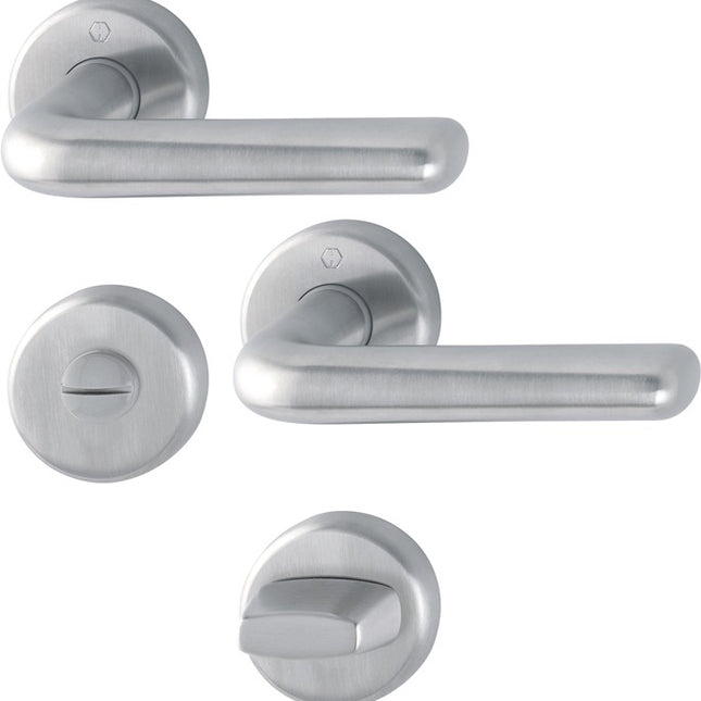 HOPPE Zestaw rozet Helsingborg E1730Z/17KV/17KVS Stal nierdzewna F69 ( 3000252053 )