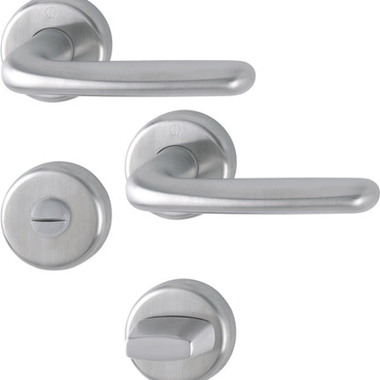 HOPPE escutcheon set Cardiff E1850Z/17KV/17KVS stainless steel F69 ( 3000252033 )