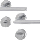 HOPPE Juego de escudos Estocolmo E1140Z/42KV/42KVS Acero inoxidable F69 ( 3000252132 )