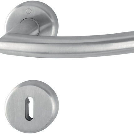 HOPPE Juego de escudos Narvik E1430ZP/17KV/17KVS Acero inoxidable F69 ( 3000252275 )