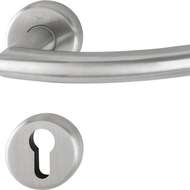 HOPPE Juego de escudos Narvik E1430ZP/17KV/17KVS Acero inoxidable F69 ( 3000252276 )