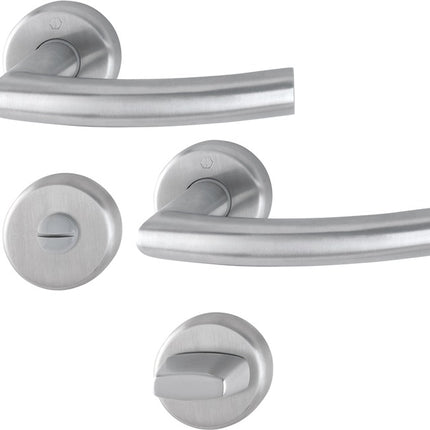 HOPPE Set di rosette Narvik E1430ZP/17KV/17KVS Acciaio inox F69 ( 3000252277 )