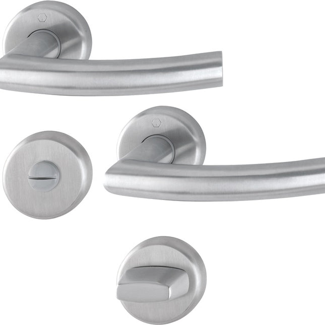 HOPPE Set di rosette Narvik E1430ZP/17KV/17KVS Acciaio inox F69 ( 3000252277 )